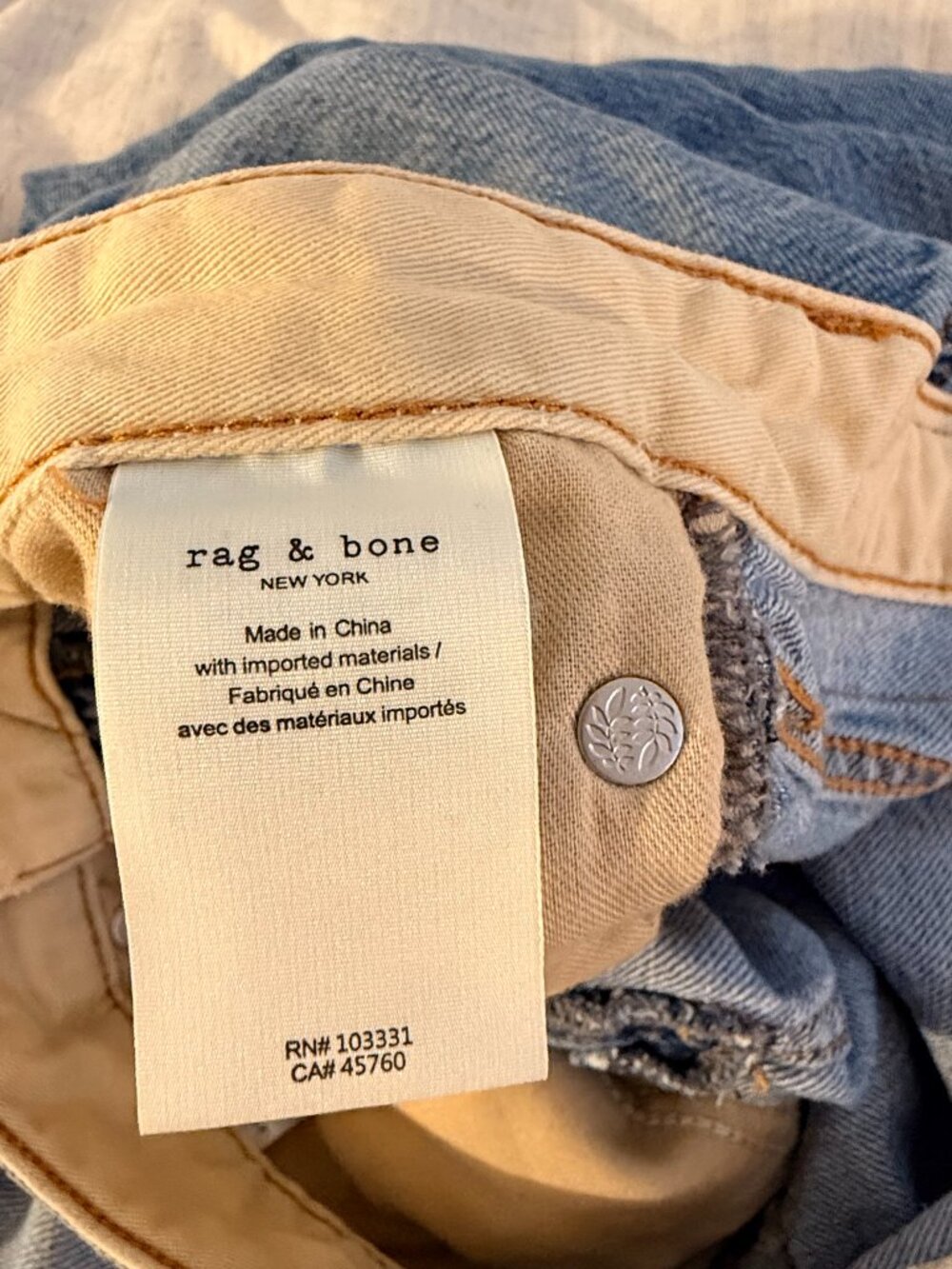 rag & bone Logan Mid Rise Featherweight Jeans - size 25 - Picture 8 of 12